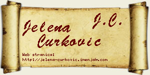 Jelena Ćurković vizit kartica